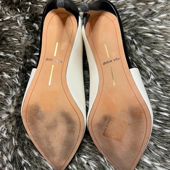 Dolce Vita White Mules with Pointed Toe and High Heel - Picture 3 of 4